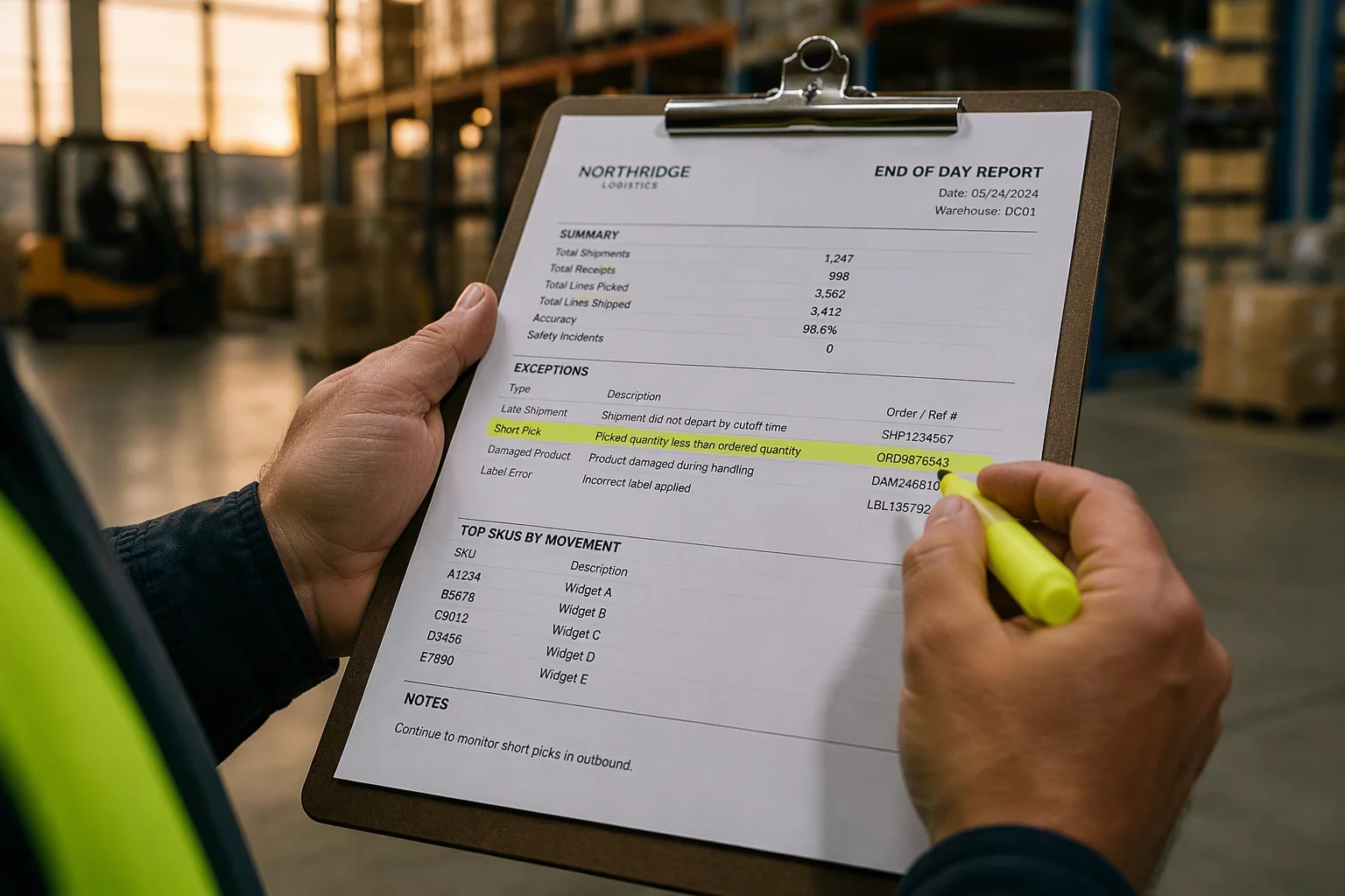 What Belongs on an End-of-Day Exception List?